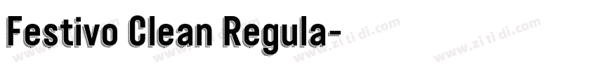 Festivo Clean Regula字体转换